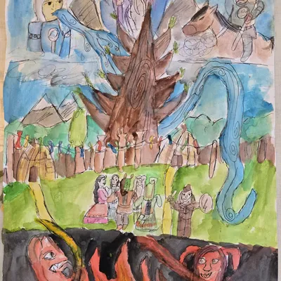 Мир Эпоса Олонхо. Три божественных мира.