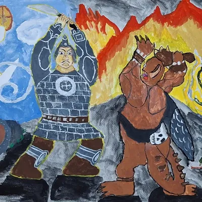 Ньургун Боотур Өһөх Харбыыры кытта кыргыһыыта