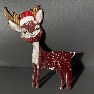 Олень новогодний