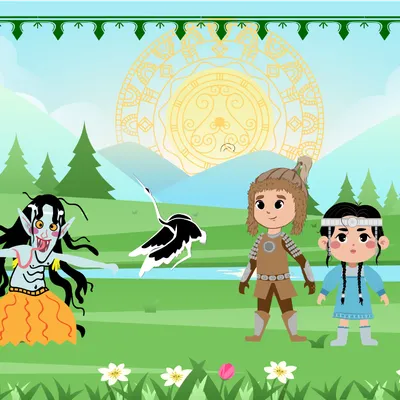 Богатырь спасает Туйаарыму-Куо