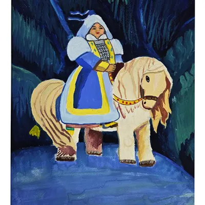 Туйаарыму Куо на лошади