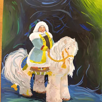 Туйаарыма Куо на богатырском коне