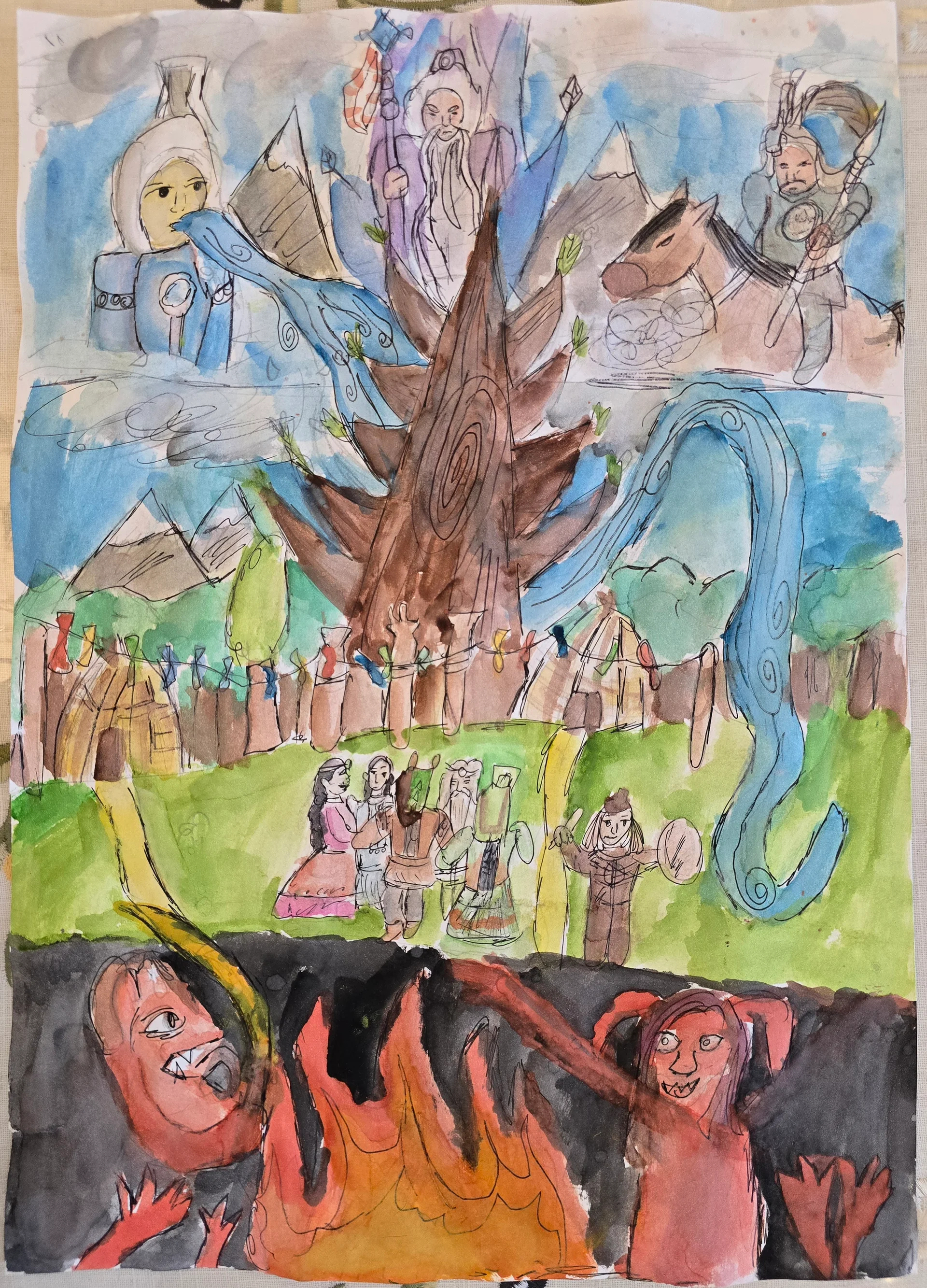 Мир Эпоса Олонхо. Три божественных мира.