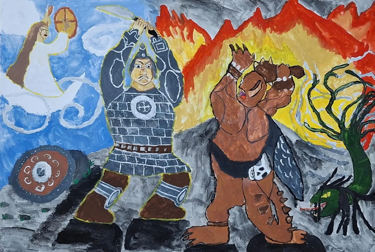 Ньургун Боотур Өһөх Харбыыры кытта кыргыһыыта