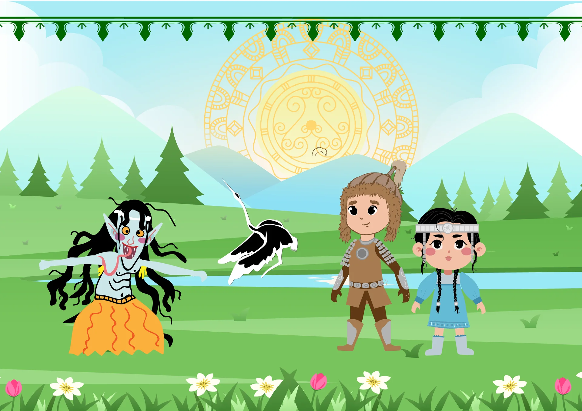 Богатырь спасает Туйаарыму-Куо