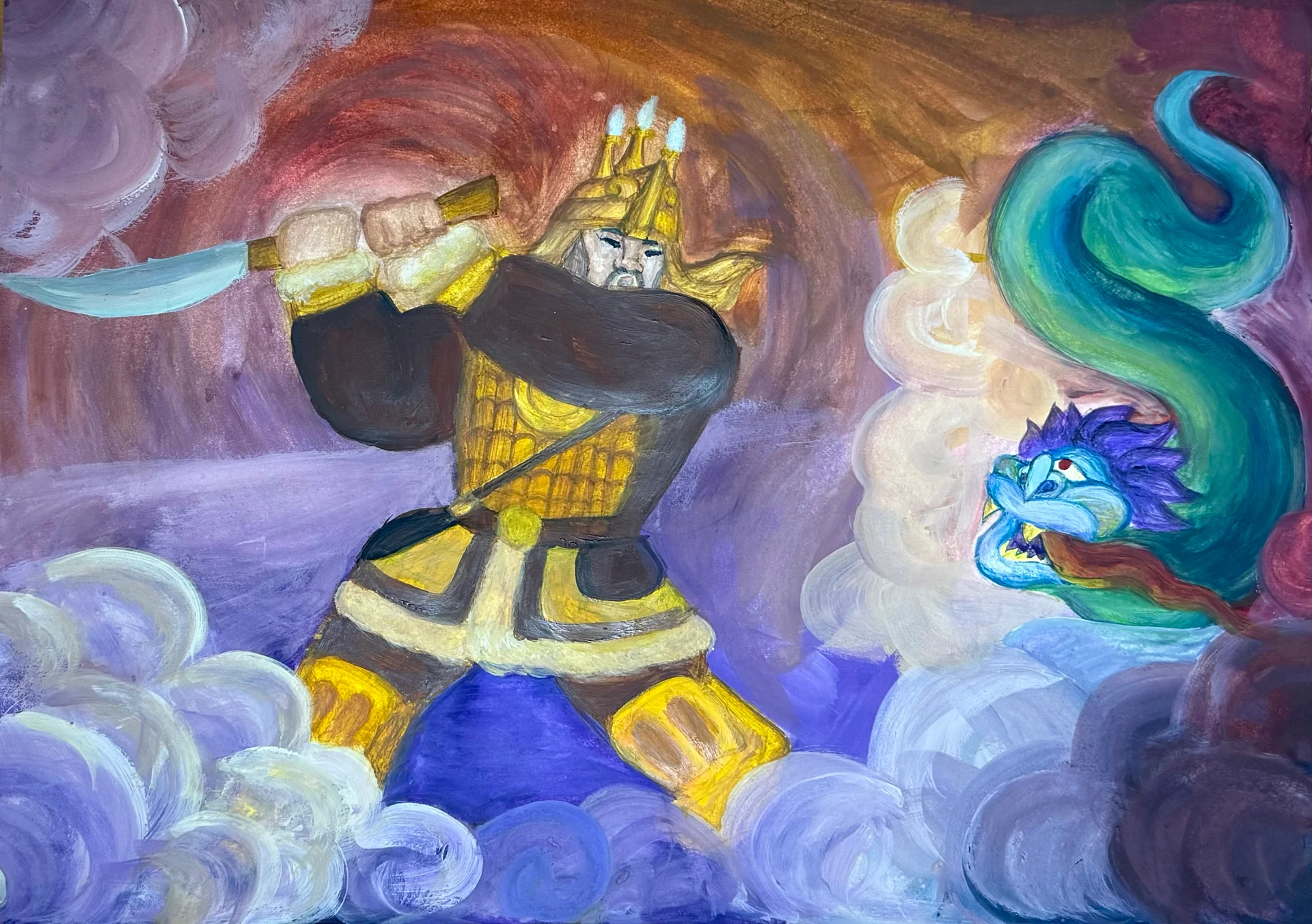 Сражение с нижним миром. Ньургун Боотур стремительный