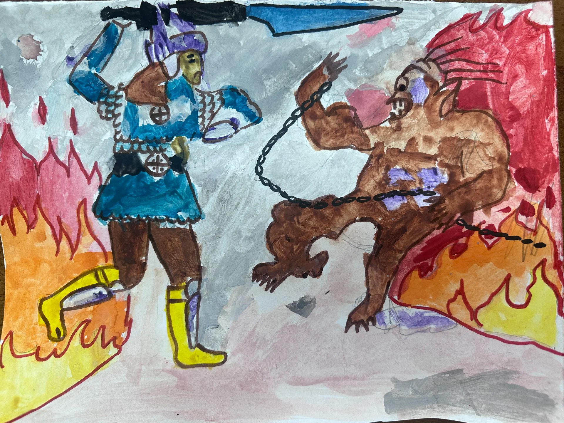 Сражение Ньургун Боотур и Уот Уьутаакы